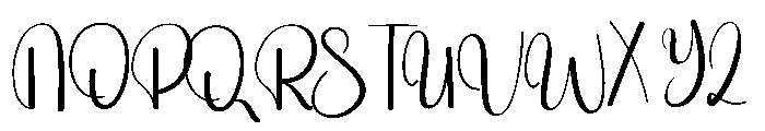 Waiting Beautyday Font UPPERCASE