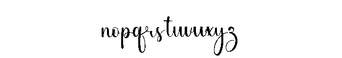 Waiting Beautyday Font LOWERCASE