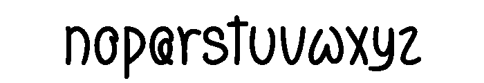 Walked Across Font LOWERCASE