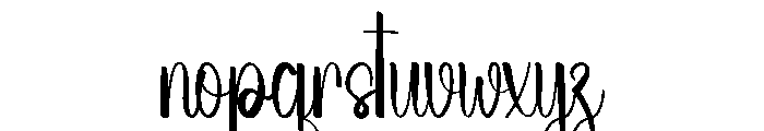 Walked Font LOWERCASE