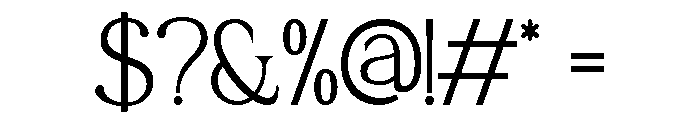 Wallmore Regular Font OTHER CHARS