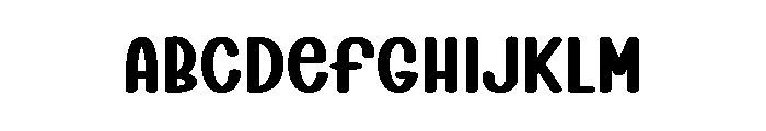 Walnut Banana Font UPPERCASE