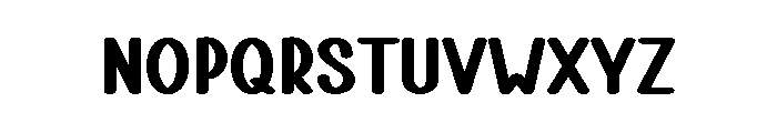Walnut Banana Font LOWERCASE
