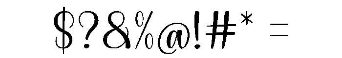 Waning Light Font OTHER CHARS