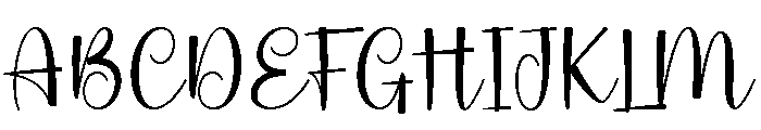 Waning Light Font UPPERCASE