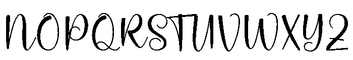 Waning Light Font UPPERCASE
