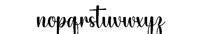 Waning Light Font LOWERCASE
