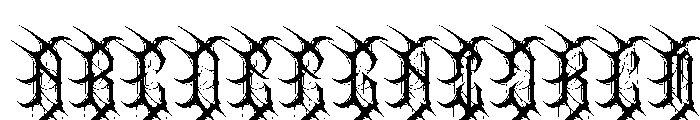 Wargrim Font UPPERCASE