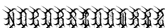 Wargrim Font UPPERCASE