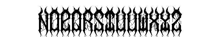Wargrim Font LOWERCASE
