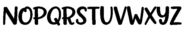 Warm Christmas Bold Font UPPERCASE