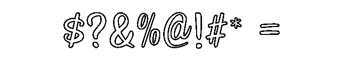 Warm Christmas Line Font OTHER CHARS