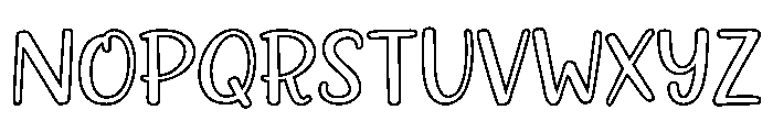 Warm Christmas Line Font UPPERCASE