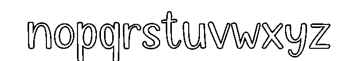 Warm Christmas Line Font LOWERCASE