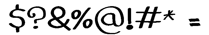 WarmHug Script Font OTHER CHARS