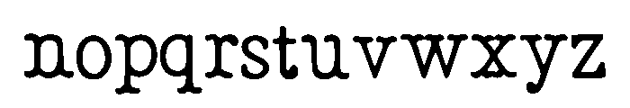 Warp_Speed Font LOWERCASE