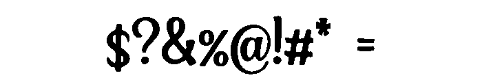 Washboard Font OTHER CHARS