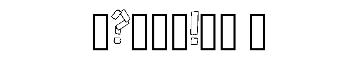 Washi Tape Strip By Squ Regular Font OTHER CHARS