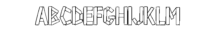 Washi Tape Strip By Squ Regular Font UPPERCASE