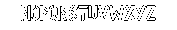 Washi Tape Strip By Squ Regular Font LOWERCASE