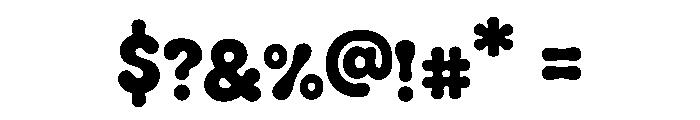 Water Boom Font OTHER CHARS