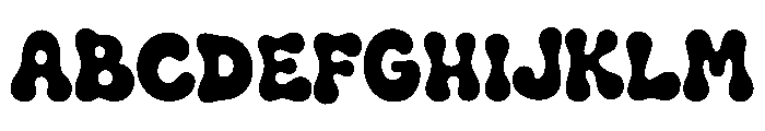 Water Boom Font UPPERCASE