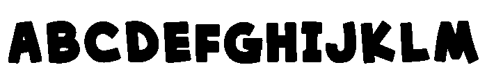 Water Boulder Regular Font UPPERCASE
