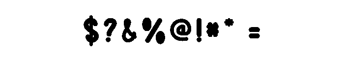Water Droplets Font OTHER CHARS