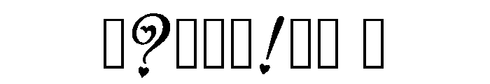 Water Lily Regular Font OTHER CHARS