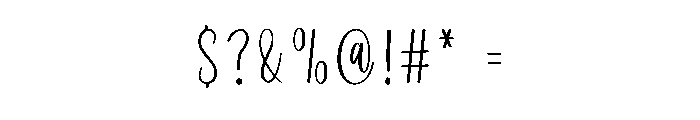 Water Milk Font OTHER CHARS