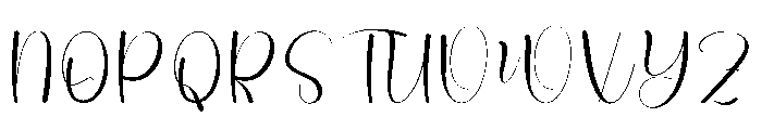 Water Milk Font UPPERCASE