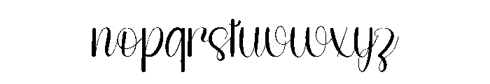 Water Milk Font LOWERCASE