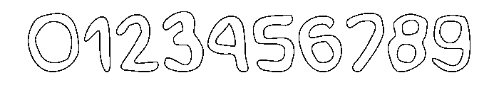 Waterkids Outline Font OTHER CHARS