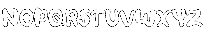 Waterkids Outline Font UPPERCASE