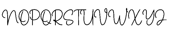 Waterland Font UPPERCASE