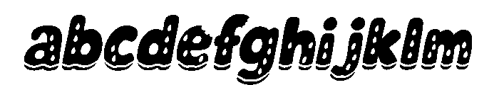 Watermelon Splash Color Slant FONT