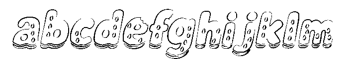 Watermelon Splash Outline Slant FONT