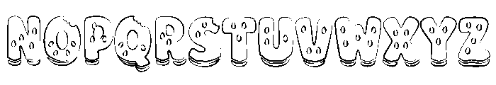 Watermelon Splash Outline Font UPPERCASE