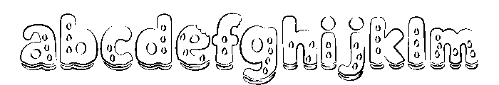 Watermelon Splash Outline FONT