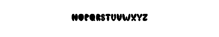Watery Flower Font UPPERCASE