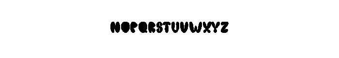 Watery Flower Font LOWERCASE