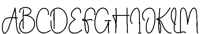 Watheve Font UPPERCASE