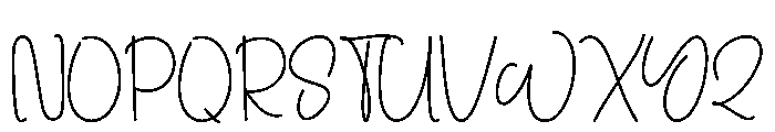 Watheve Font UPPERCASE