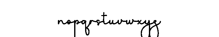 Watheve Font LOWERCASE