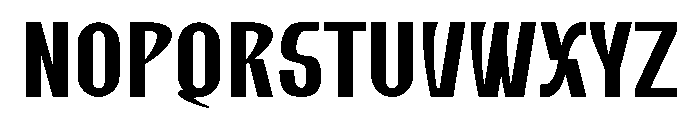 Watokeh Font UPPERCASE