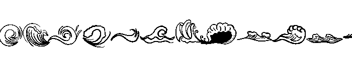 Wave Doodle Font LOWERCASE