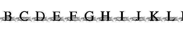 Wave Sea Summer Font UPPERCASE