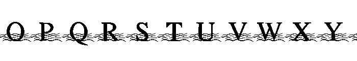 Wave Sea Summer Font UPPERCASE