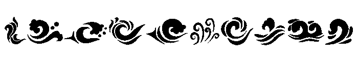 Wave Swash Elements Font OTHER CHARS