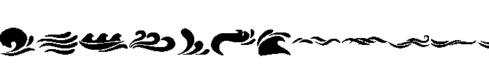 Wave Swash Elements Font LOWERCASE